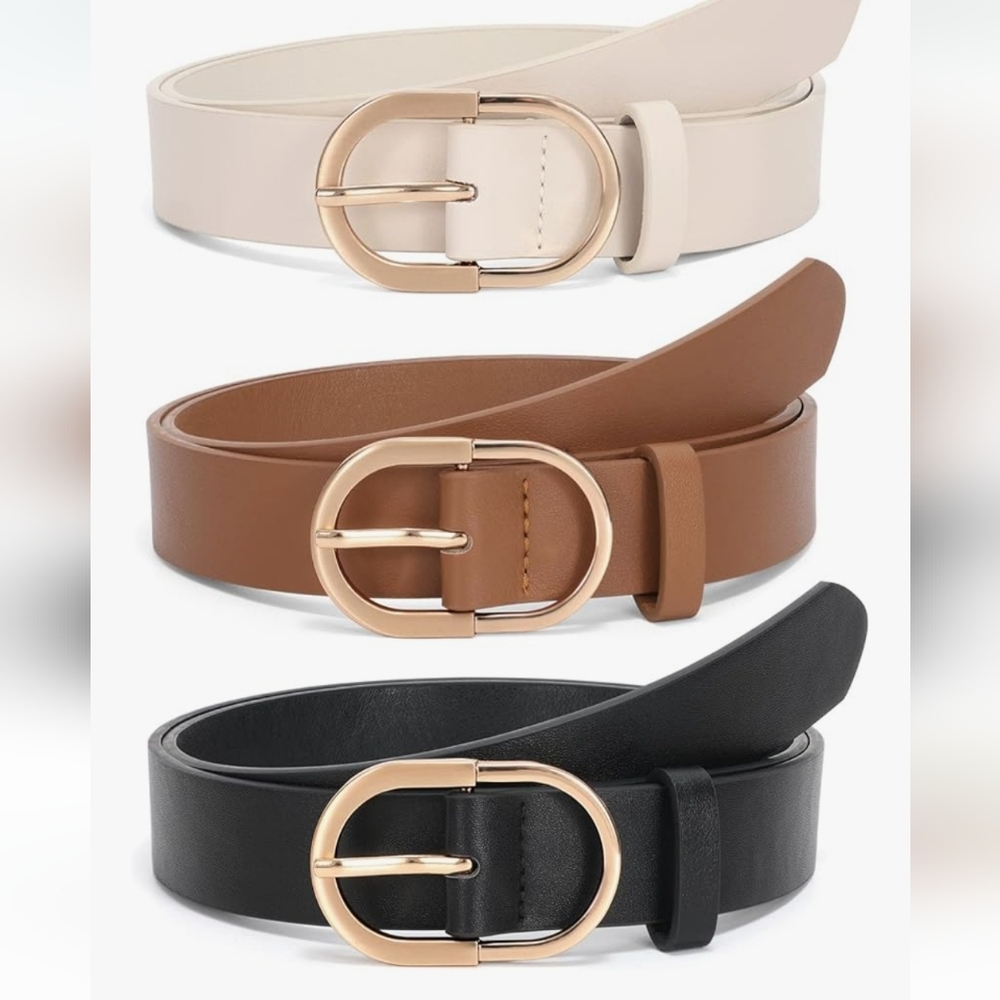 Set Of 3 Women's Belts